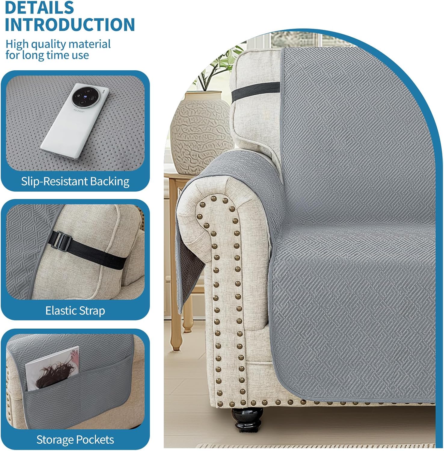 Thumbnail 4 de Ystyle Funda Sofa 3 Plazas protector antimanchas
