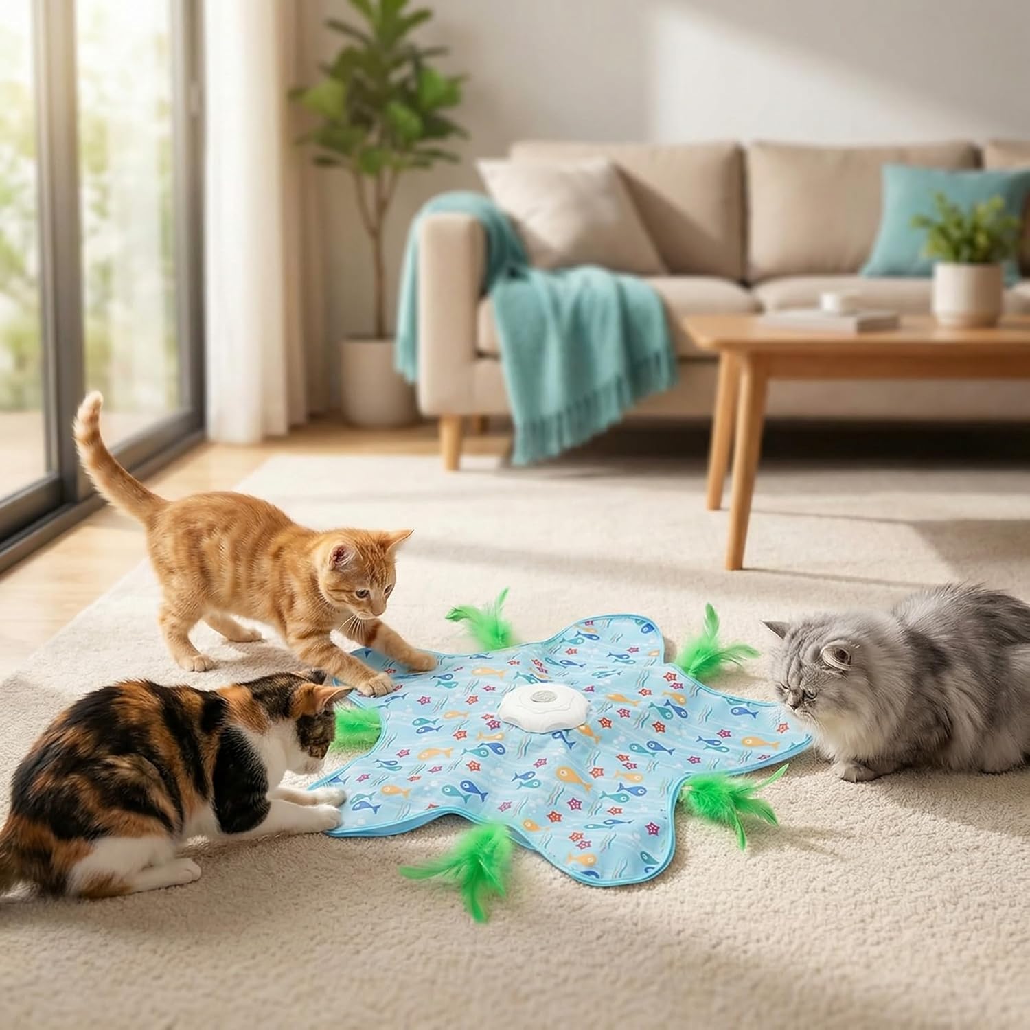 Detalle de Speedy Panther Interactive Cat Toy with Moving Feather