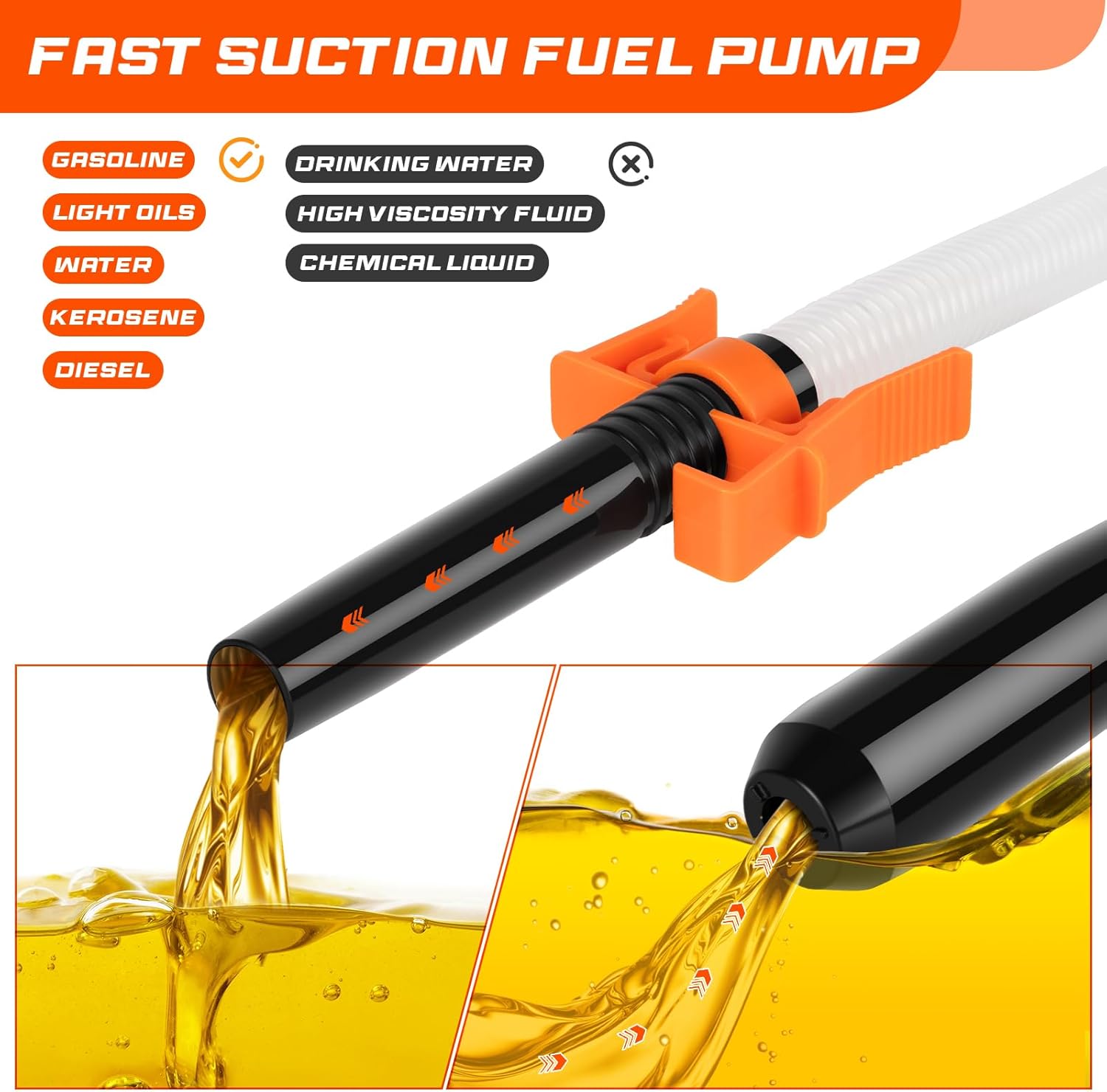 Detalle de 3.2 GPM Portable Fuel Transfer Pump