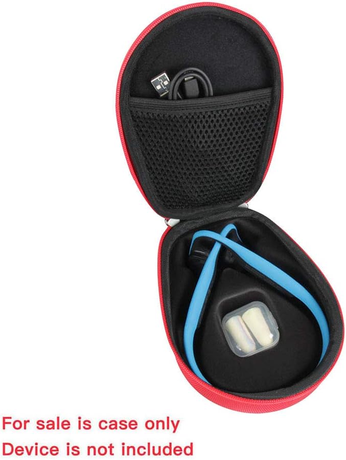 Thumbnail 2 de Hermitshell Hard EVA Travel Case (Red) for Titanium Bone Conduction Bluetooth Sports Headphones (AS600)