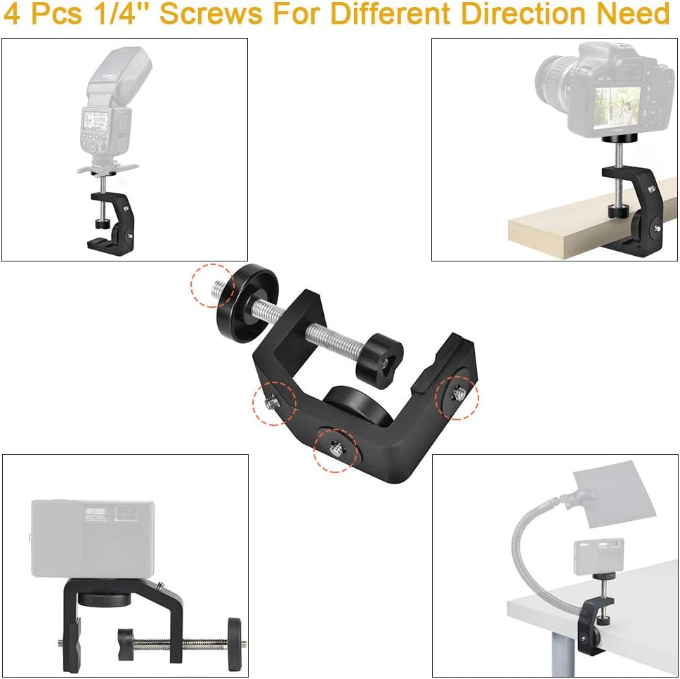 Thumbnail 2 de UTEBIT C Clamp Camera Mount with 360° Swivel Mini Ball Head