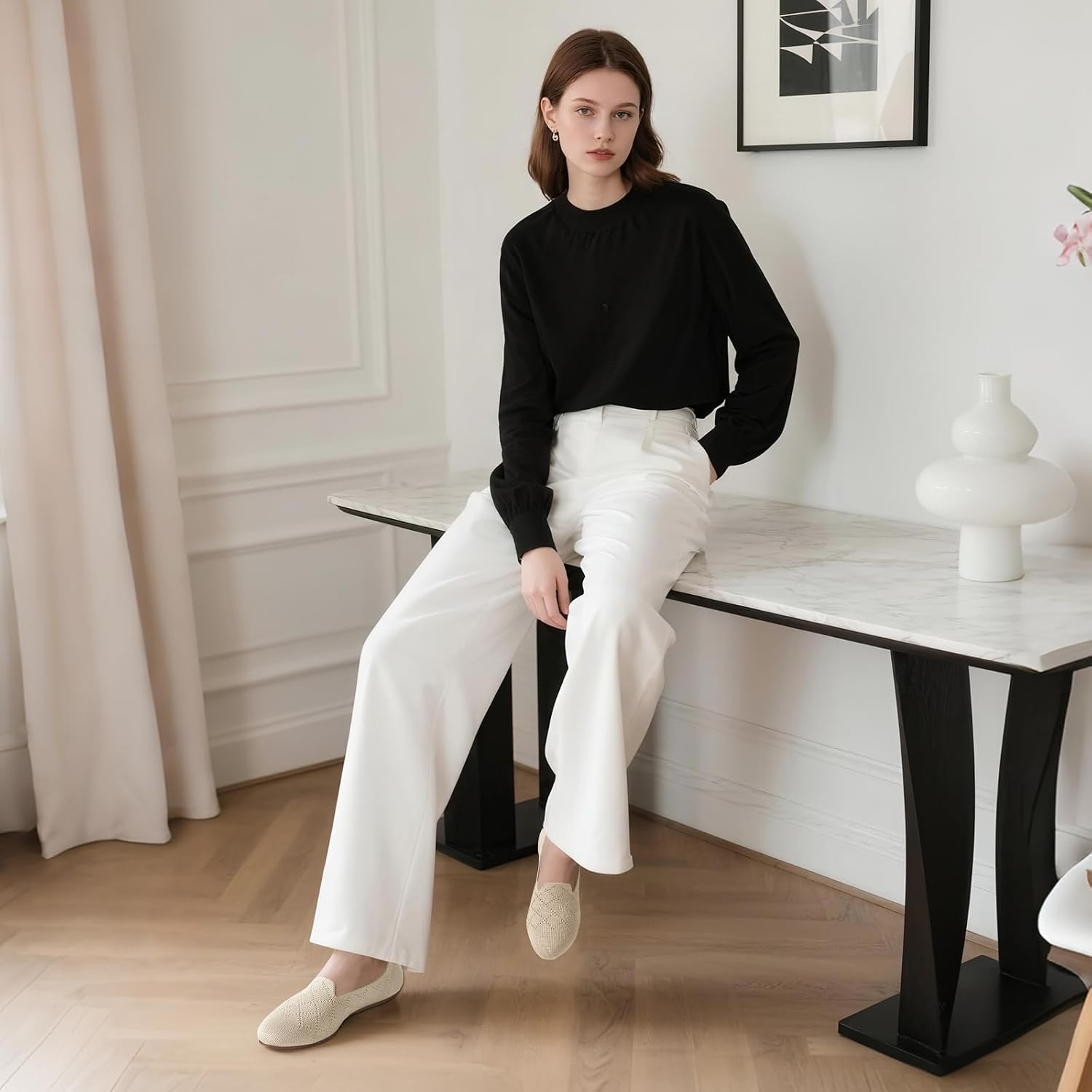 Thumbnail 2 de Puxowe Ballerinas Memory Foam flach für Damen