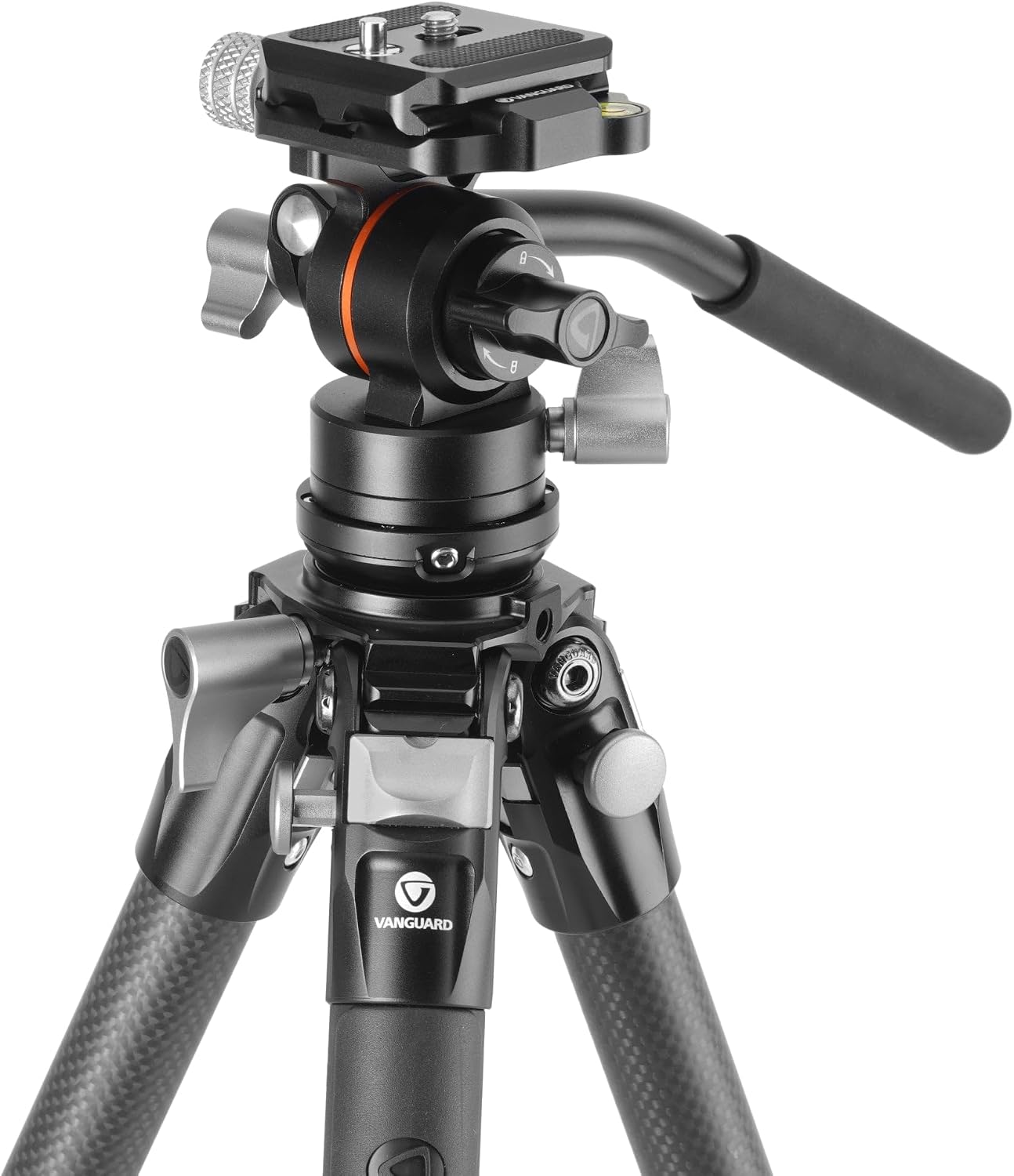 Detalle de Kompaktes Carbon-Video-Reisestativ Alta Pro 3VLT 235CV12 mit Nivellierbasis, Traglast 6 kg