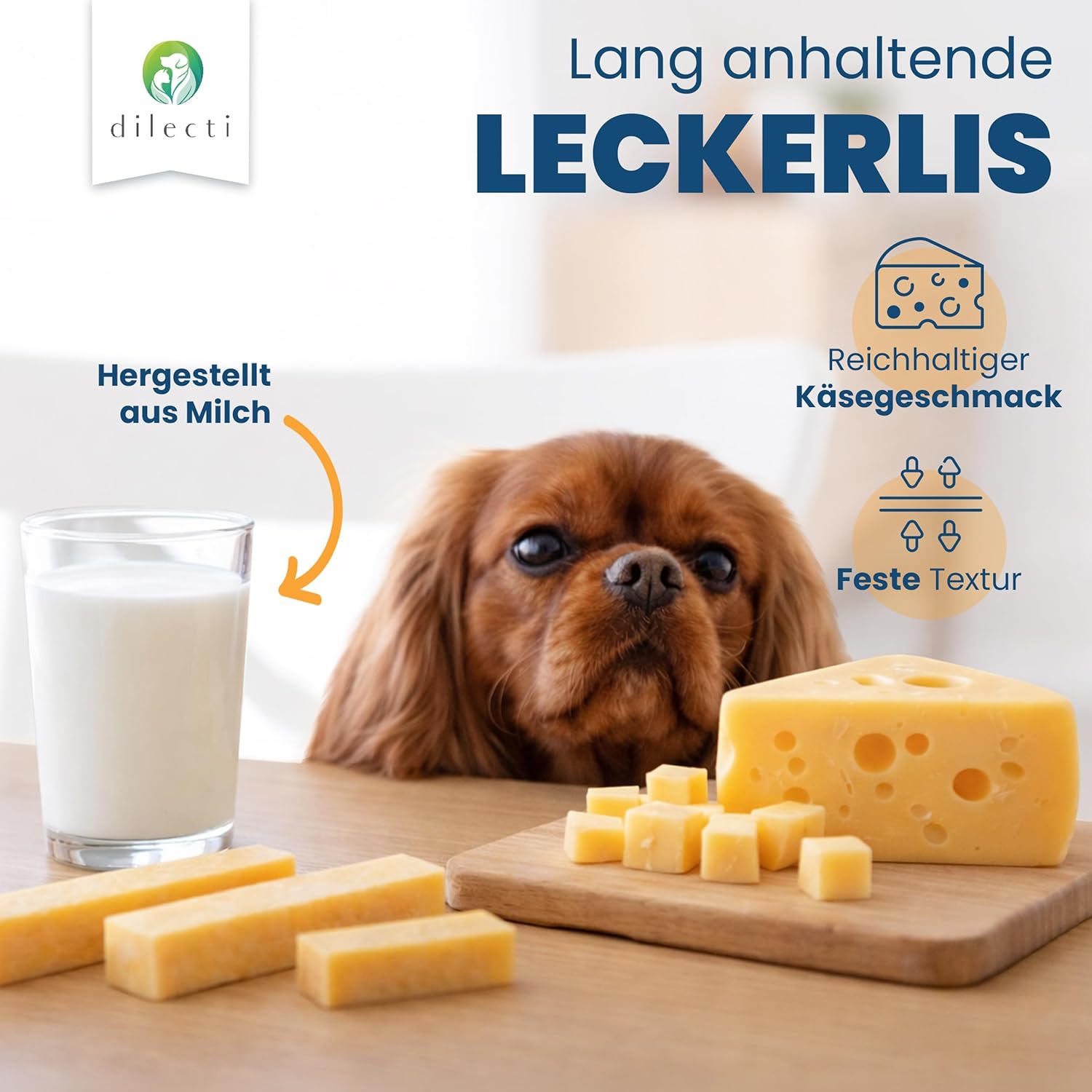 Detalle de Dilecti S Kauknochen 5er‑Pack für Hunde 🦴