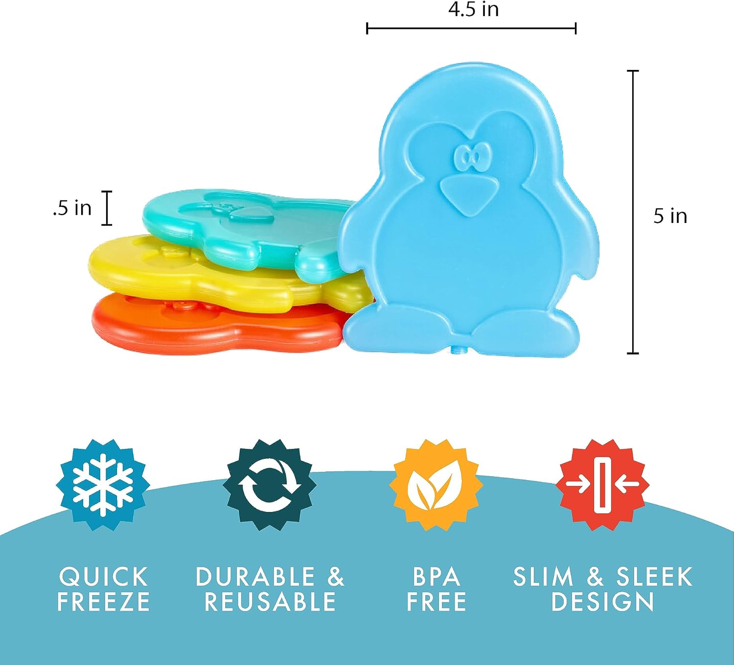 Detalle de Cool Coolers Kids Lunch Box Ice Packs