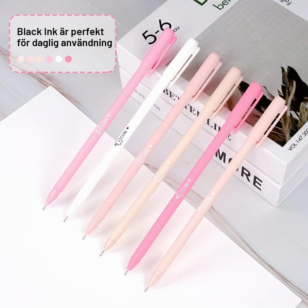 Detalle 1 de OFFCUP Rollerball gelpennor, 6-pack med svart bläck och 0,5 mm spets