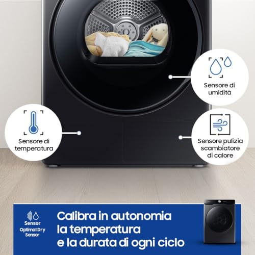 Detalle 2 de Samsung DV16DG8600BVU3 asciugatrice a pompa di calore 16 kg: AI Dry, Wi-Fi e Igienizzante