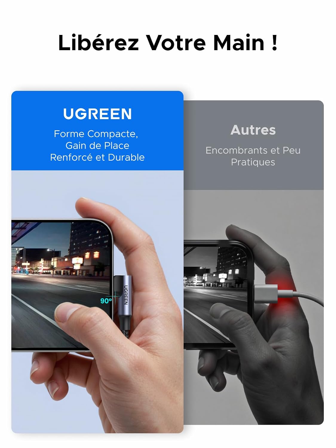 Detalle 1 de UGREEN Câble USB C 240W 2M