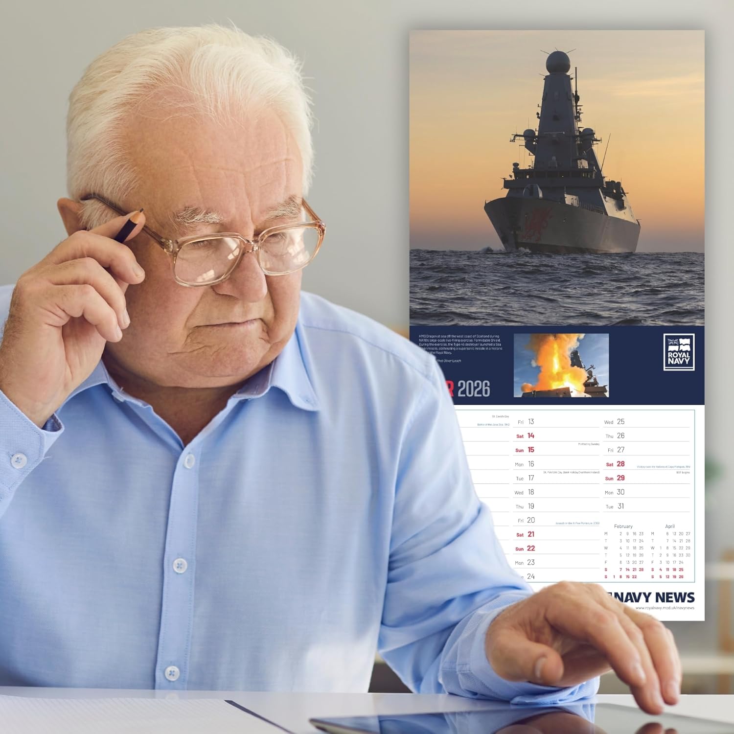 Thumbnail 6 de ALLTRADE Calendar 2026 Royal Navy Official