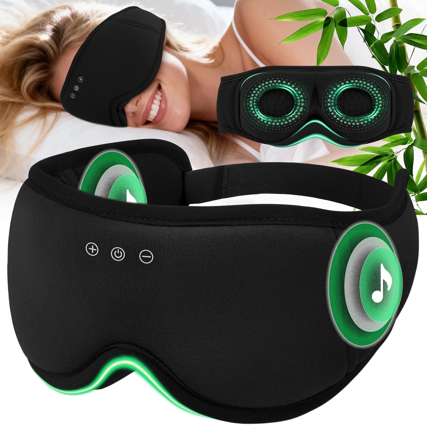 Detalle de MUSICOZY Bluetooth Sleep Mask 14H playtime