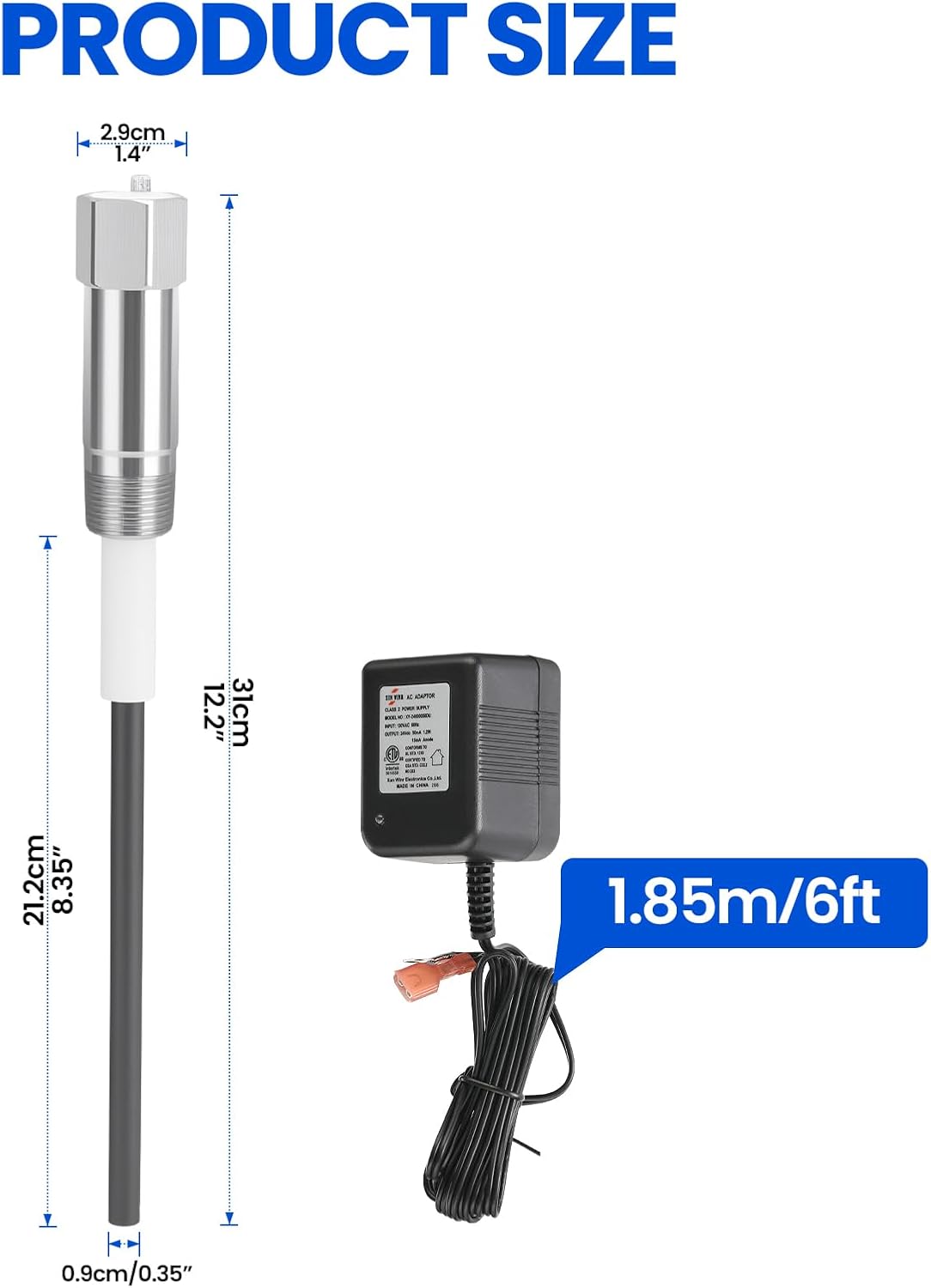 Detalle de MEASUREMAN Water Heater Anode Rod Titanium