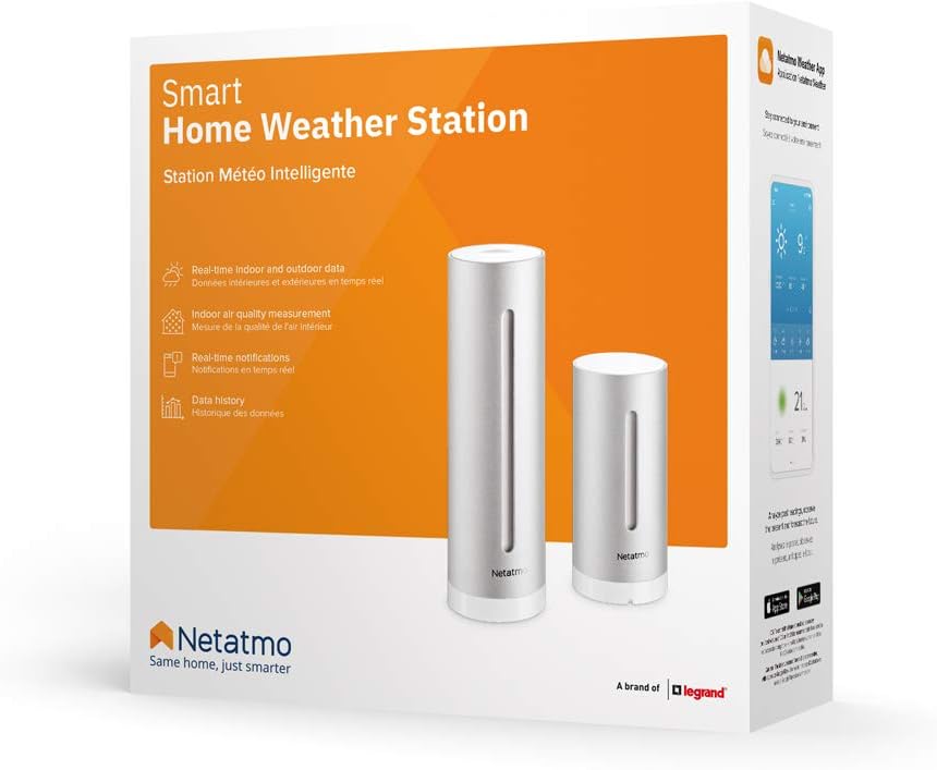 Thumbnail 6 de Netatmo NWS01-EU Weather Station (Indoor/Outdoor) with Wireless Outdoor Sensor