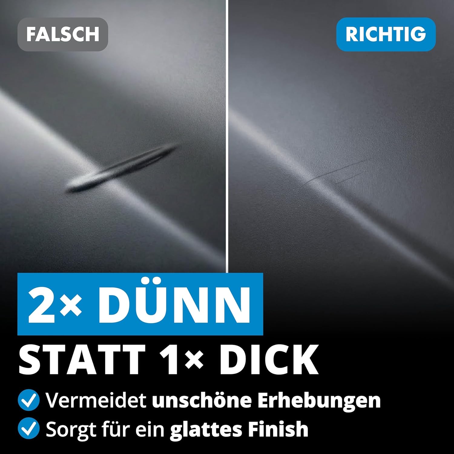 Thumbnail 3 de LICARGO Lackstift Anthrazit Grau Matt (RAL 7016) – präziser Reparaturlack für kleine Kratzer & Steinschläge