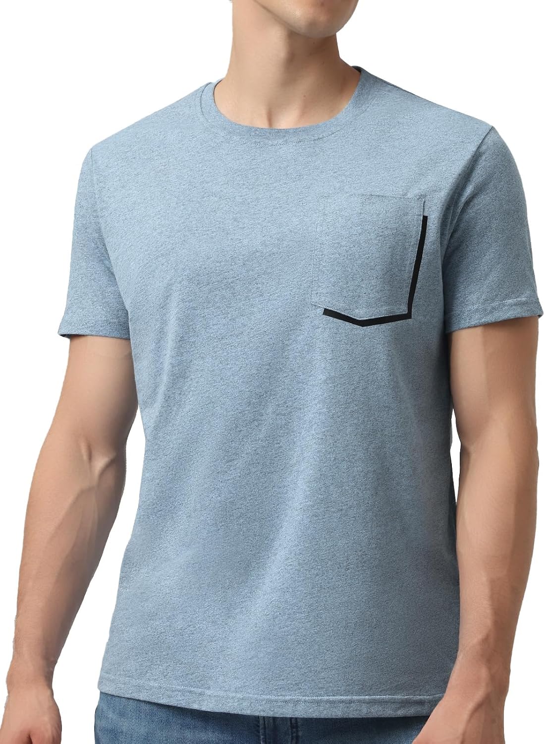 Thumbnail 6 de Mega Tshop Men's Pocket T-Shirt Cotton-Polyester Blend