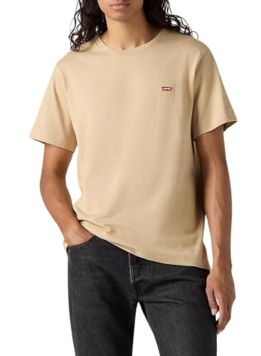Detalle de Levi's SS Original Housemark Tee - T-Shirt Homme Col Rond, Manches Courtes, Fit Standard (Chino, Taille S)