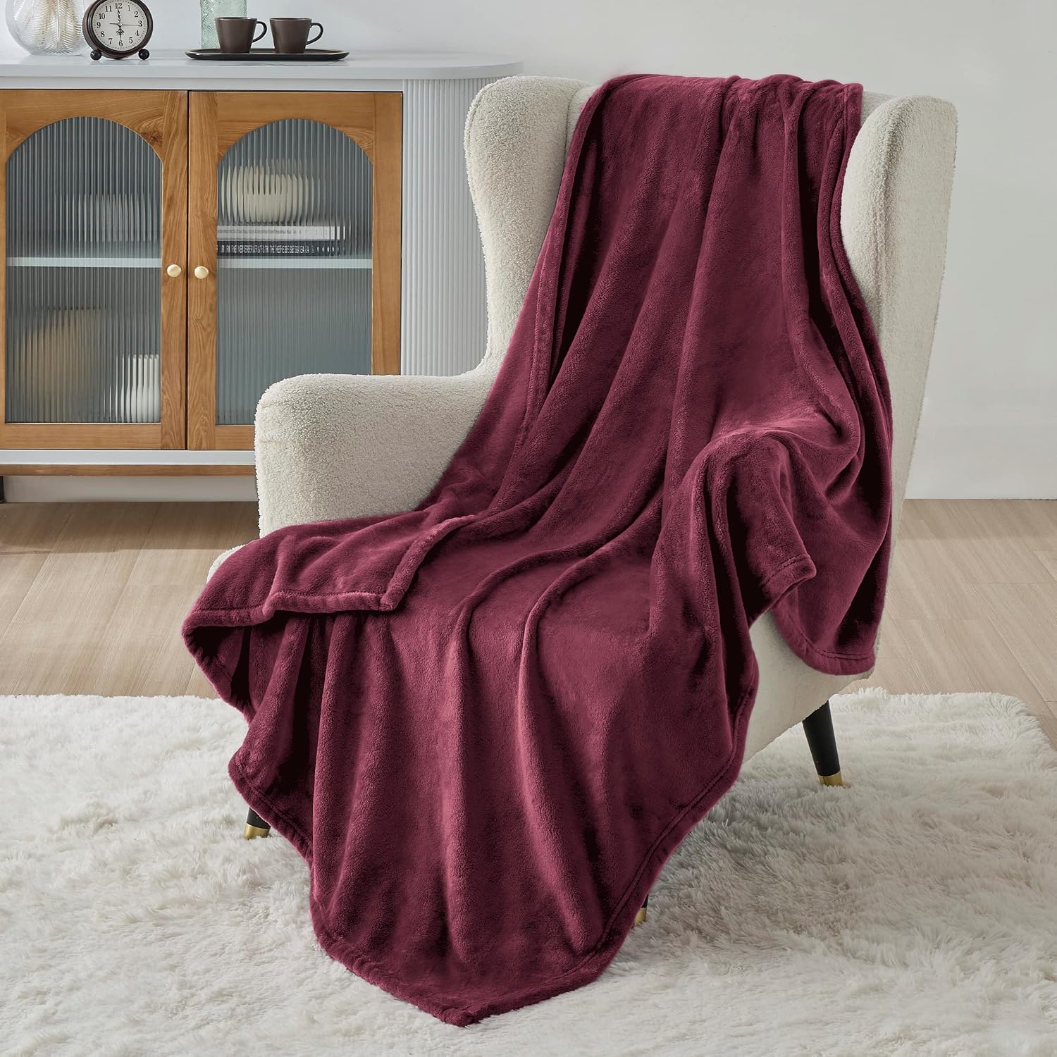 Thumbnail 6 de BEDSURE Kuscheldecke „Flauschig“ aus Fleecedecke mit Mikrofaser, Sofadecke XXL 230x270 cm – Dunkelgrau