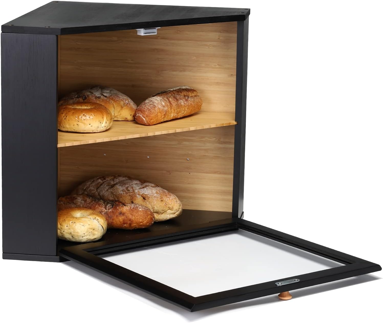 Detalle 2 de Leader Accessories Bambus Brotkasten 32x32x34 cm
