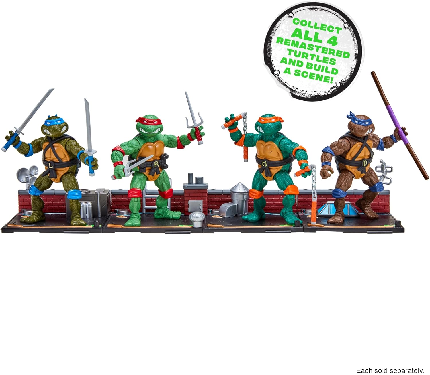 Detalle de TEENAGE MUTANT NINJA 81043 ミケランジェロ アクションフィギュア 1988年リマスター版