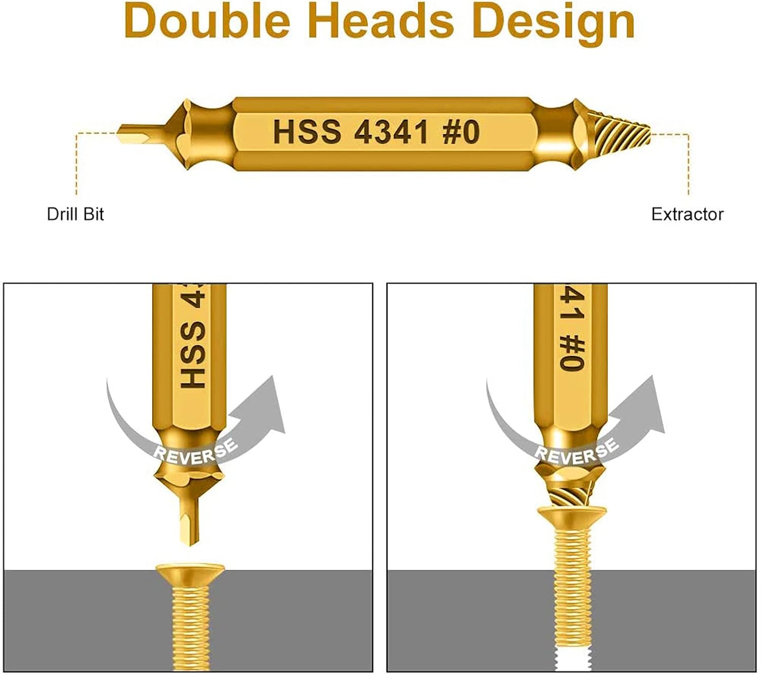 Detalle 1 de Newder HSS 4341 Schraubenausdreher Set, 5-teilig