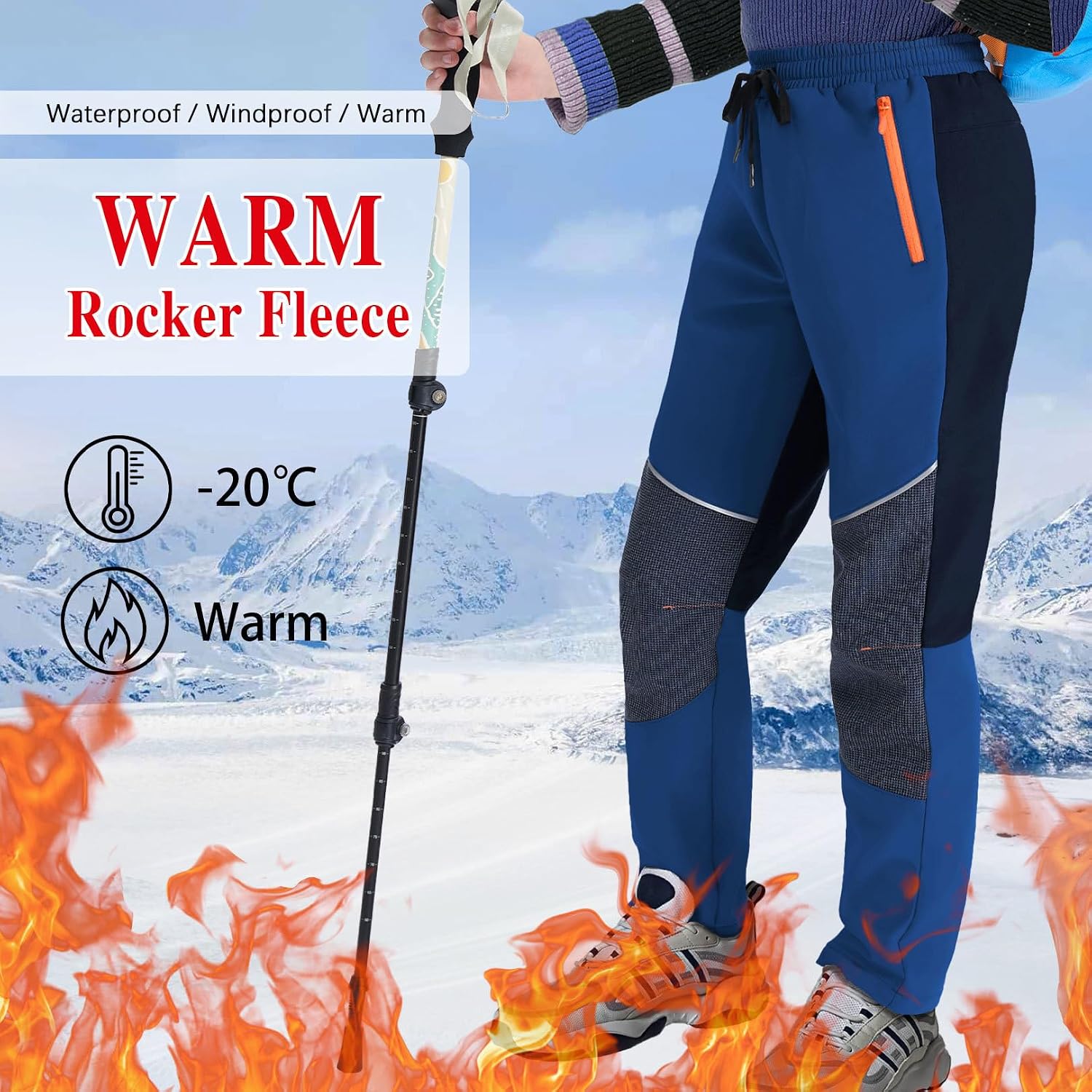 Thumbnail 6 de ANGEL CITIZ Kids Snow Ski Pants: Warm, Durable Winterwear for Active Kids