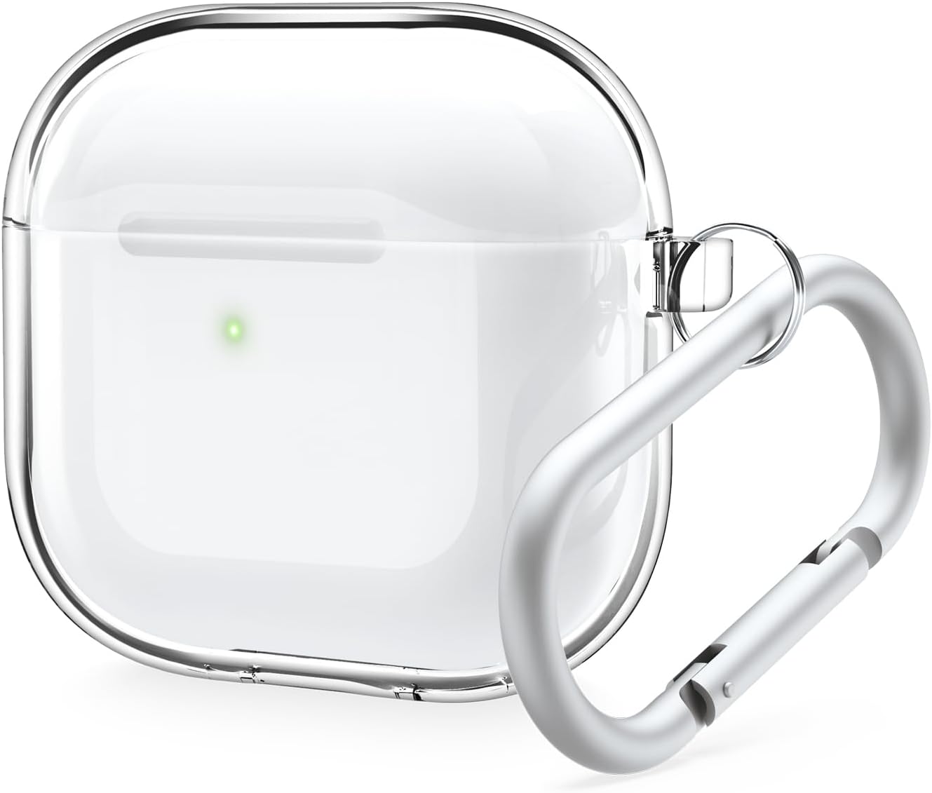 Detalle de elago EAP4CL-HANG-TR Clear AirPods Case with Keychain, TPU and Wireless Charging