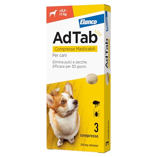 Detalle de AdTab Compresse Masticabili per Cani 5,5–11 kg – 3 compresse