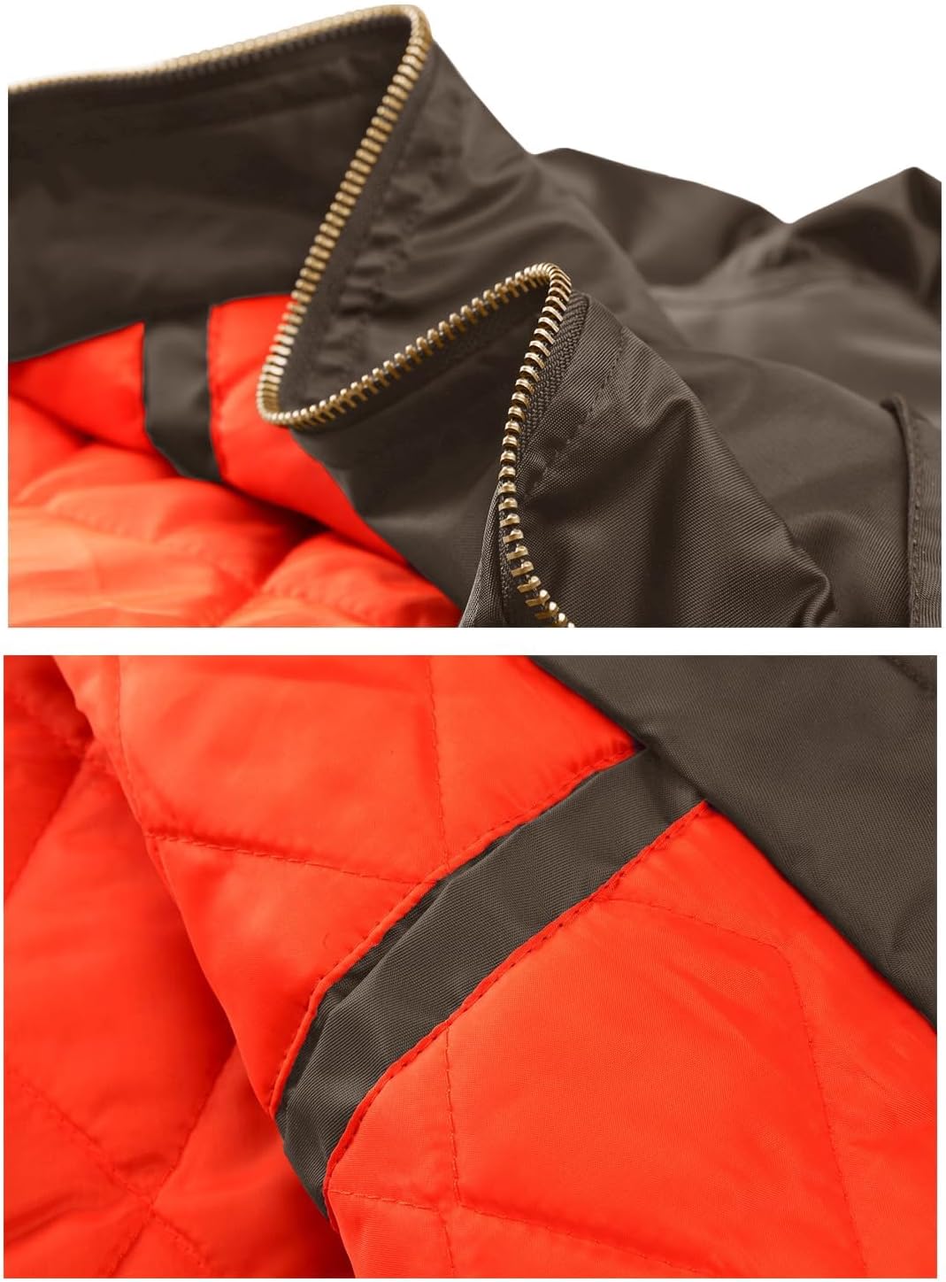 Thumbnail 5 de TACVASEN Herren Übergangsjacke Bomberjacke mit Reißverschlusstaschen