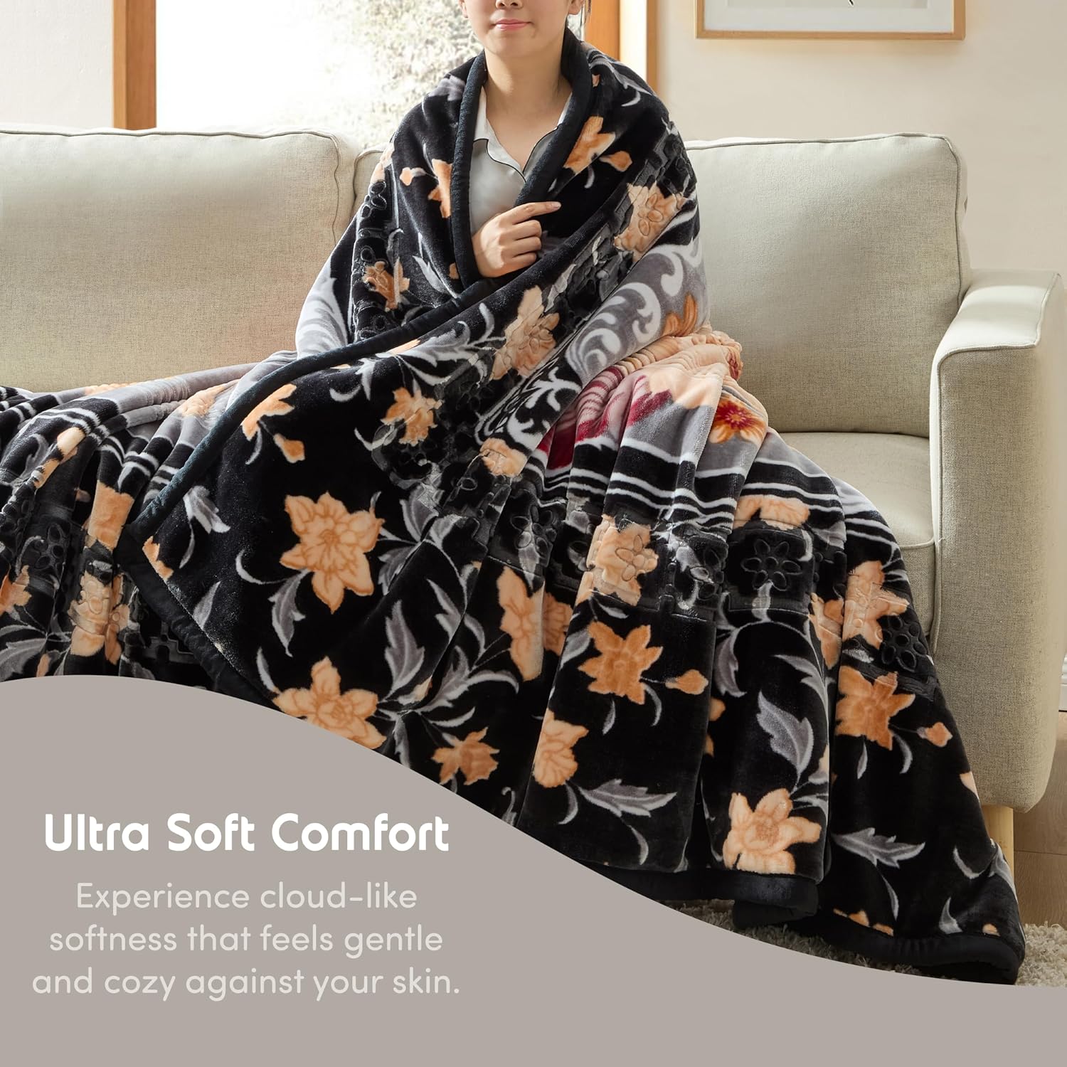 Thumbnail 2 de Nestl Korean Mink Blanket Queen Size (79 x 94) — 9 Lbs Velvet Fleece, 2-Ply Warm & Thick