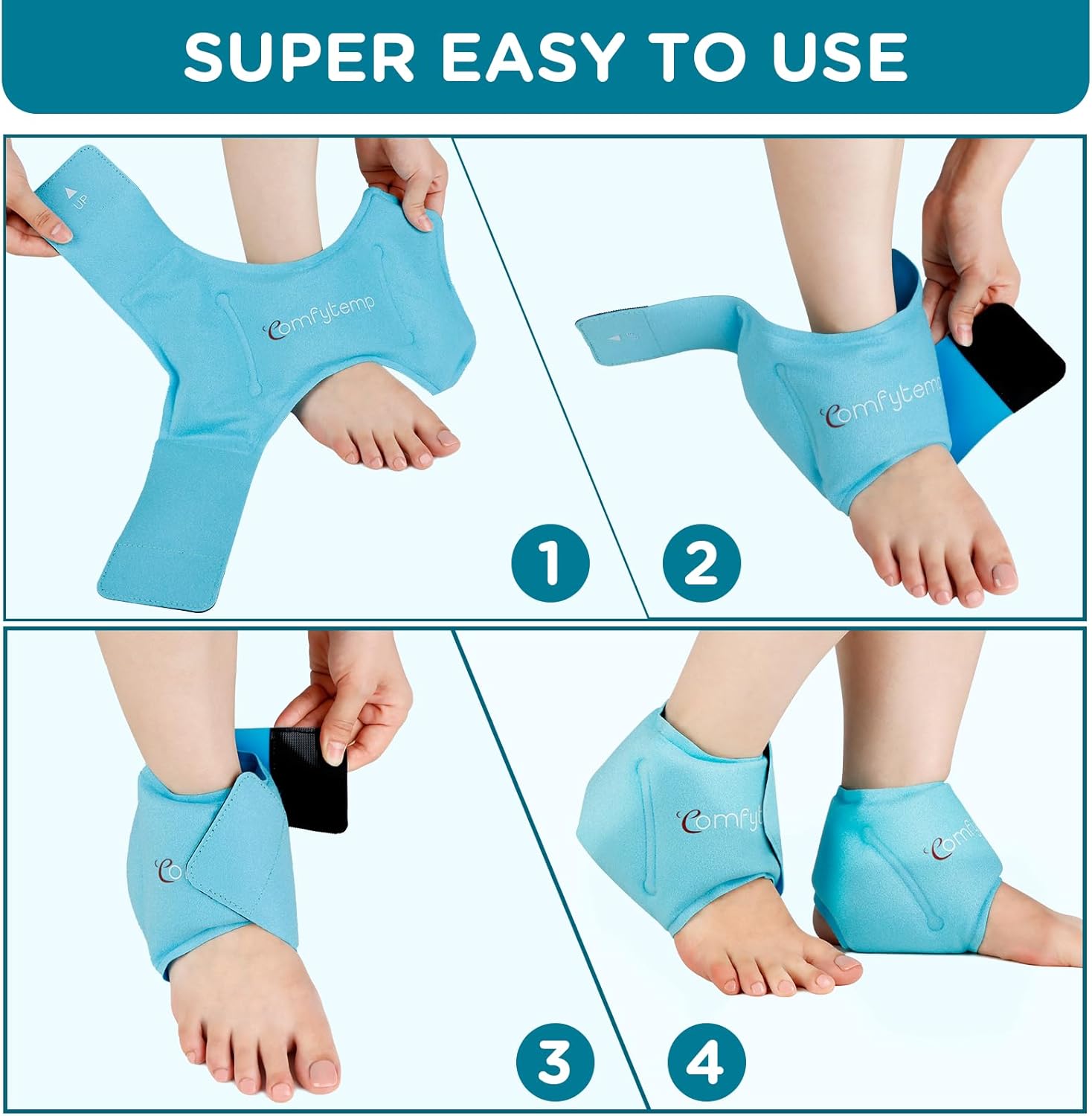 Thumbnail 5 de Comfytemp Ankle Ice Pack Wrap 2-Pack ❄️🦶