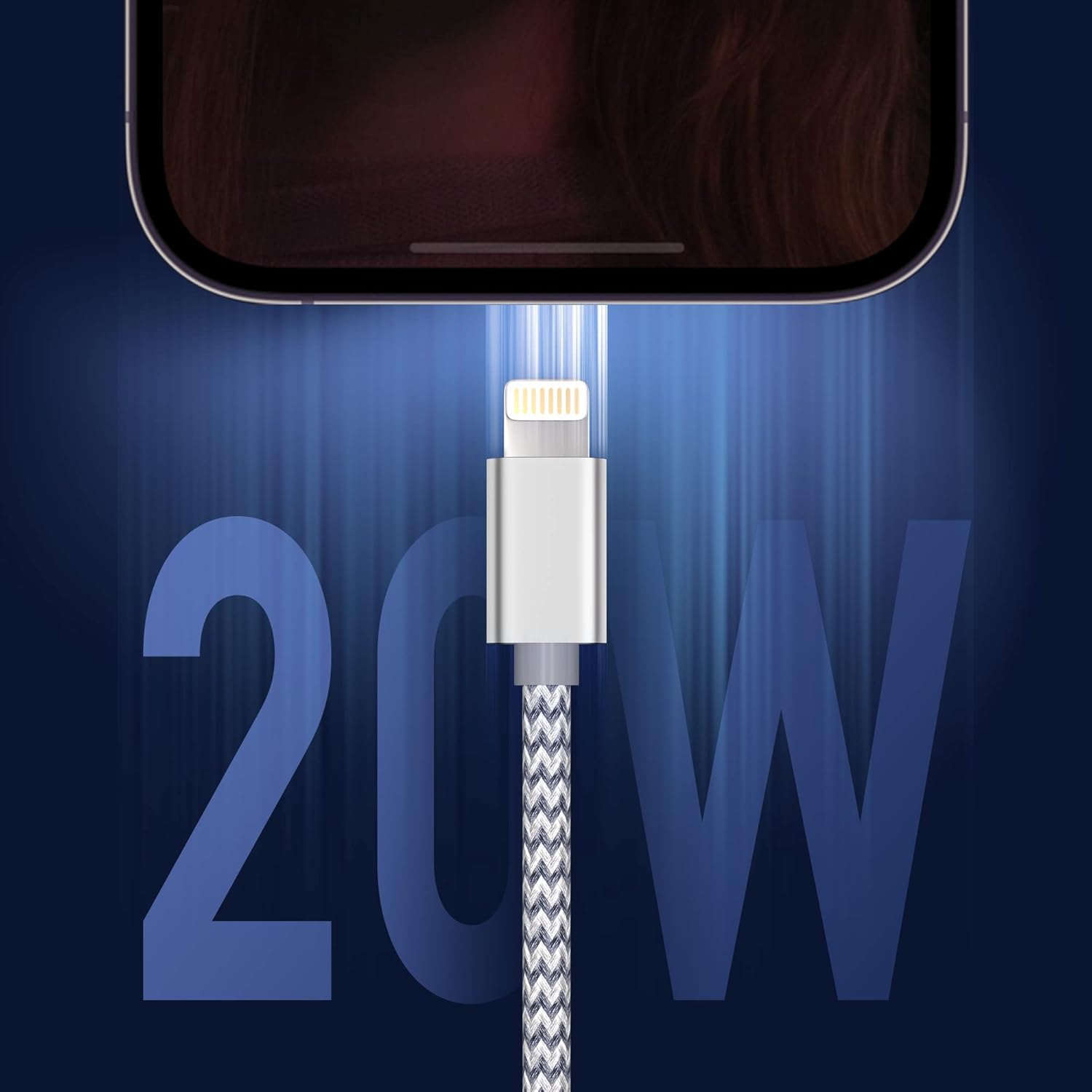 Thumbnail 3 de Apple USB‑C to Lightning Cable 6 ft 3‑pack