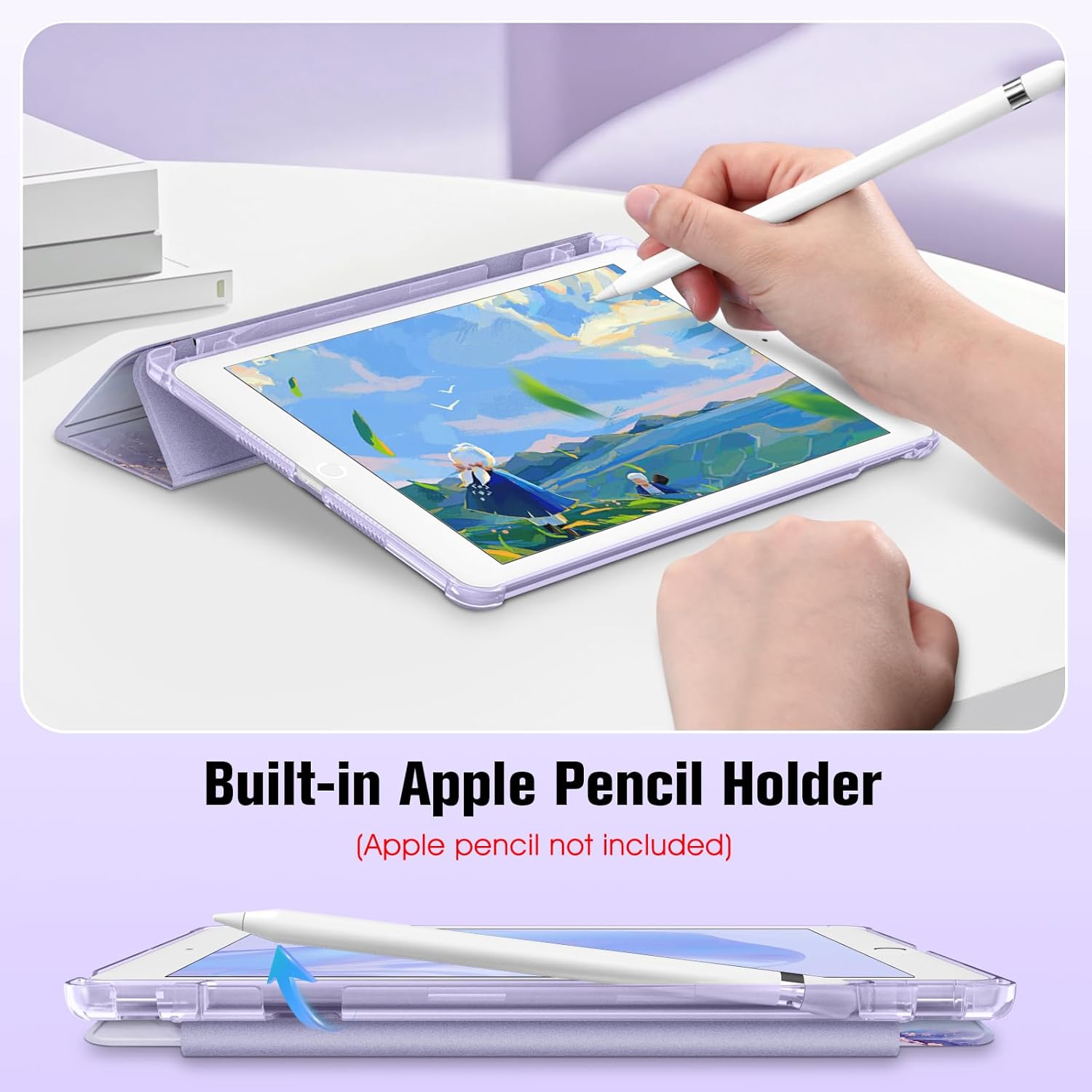 Detalle 2 de Fintie Hülle iPad 9 10,2 Zoll mit Stifthalter