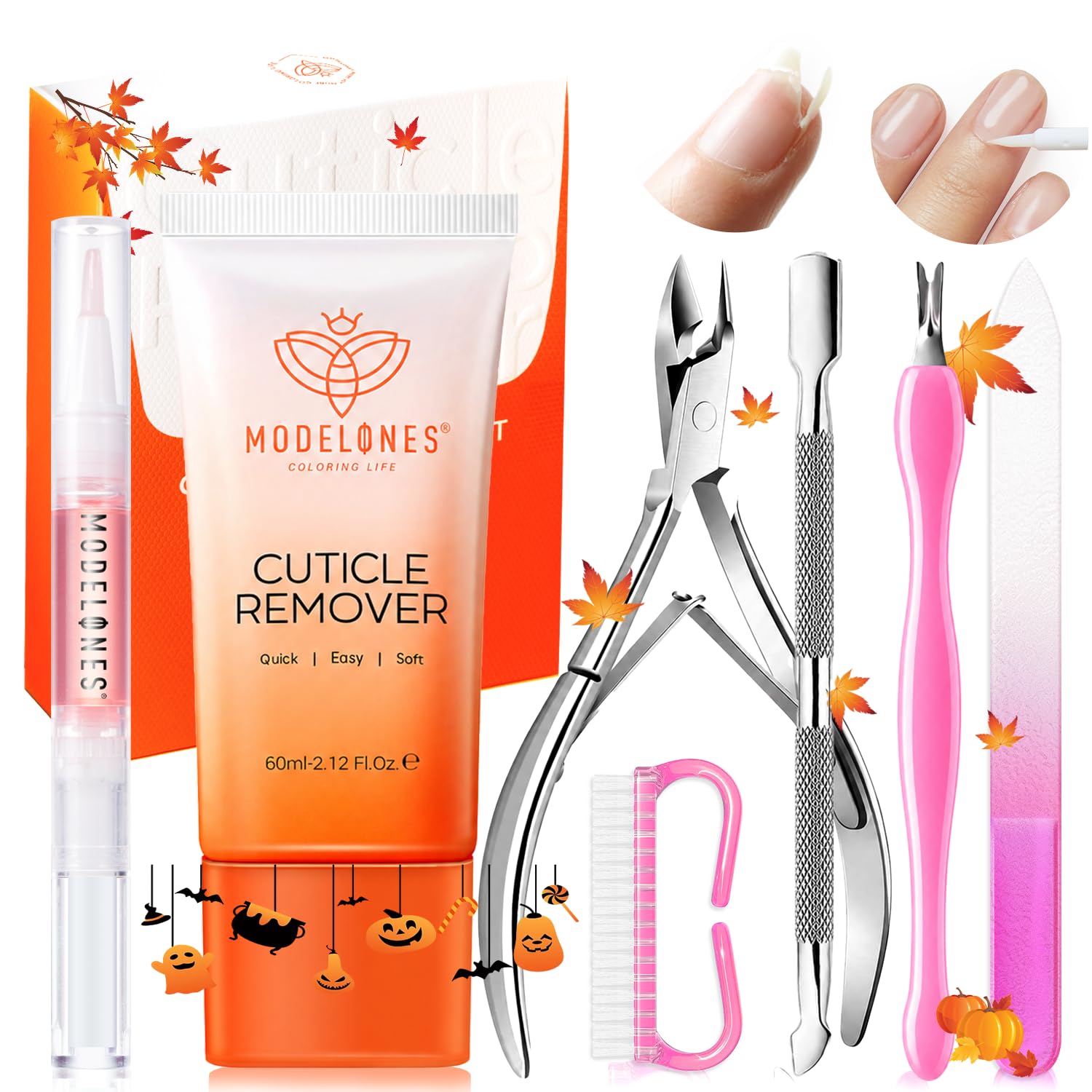 Modelones Cuticle Remover Kit 60g Cream