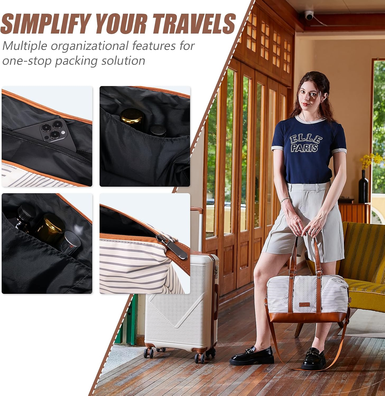 Detalle 1 de CONCEPTEN Hardside Luggage Set 20-Inch