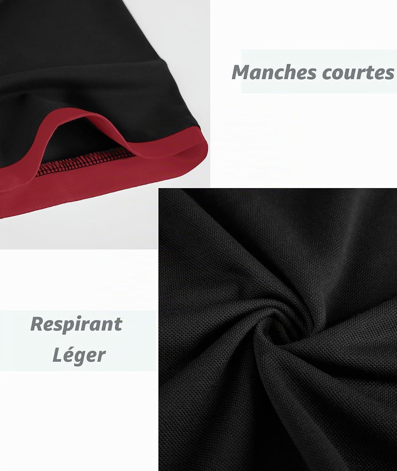 Thumbnail 4 de SwissWell set van 3 herenpoloshirts met korte mouwen, licht en ademend