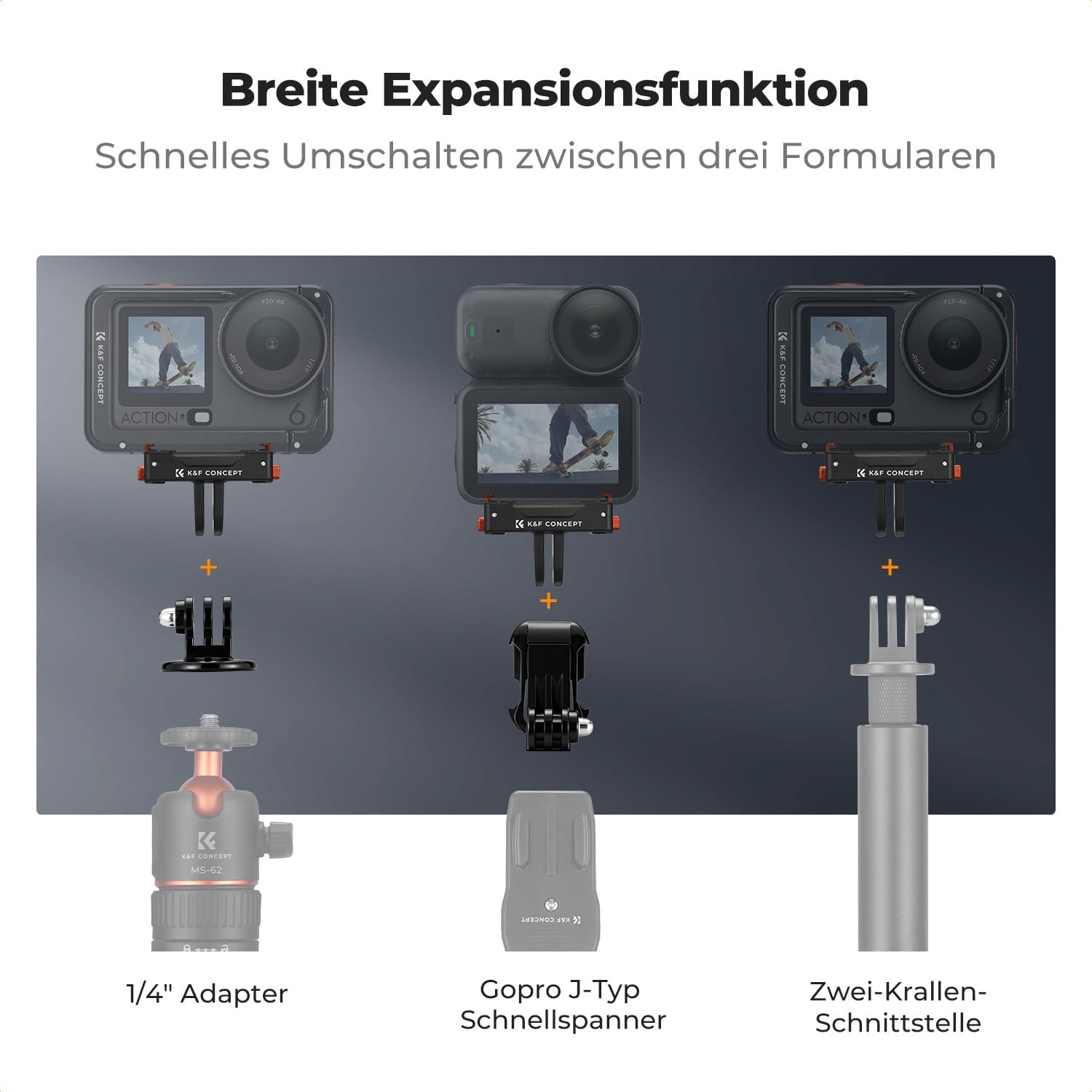 Thumbnail 2 de K&F CONCEPT Magnethalterung Osmo Nano/Action 6 2er-Pack