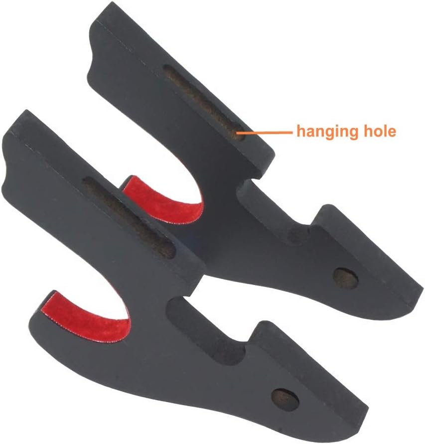 Thumbnail 3 de Velvet Padded Sword Hook Wall Mount Hanger (2-pack) for Katana, Wakizashi & Tanto