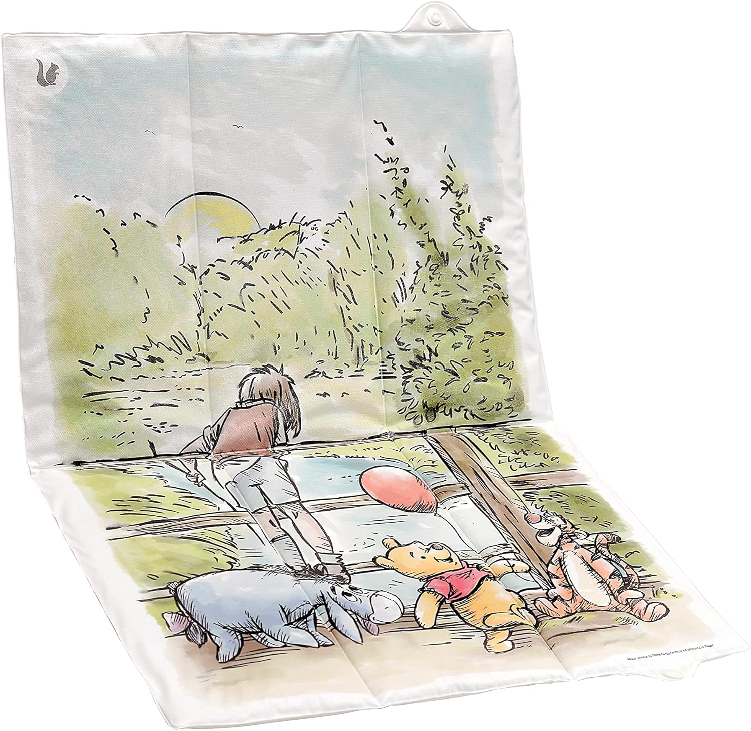 Keeeper Matelas à langer Winnie l'Ourson pour les déplacements - Antek, blanc