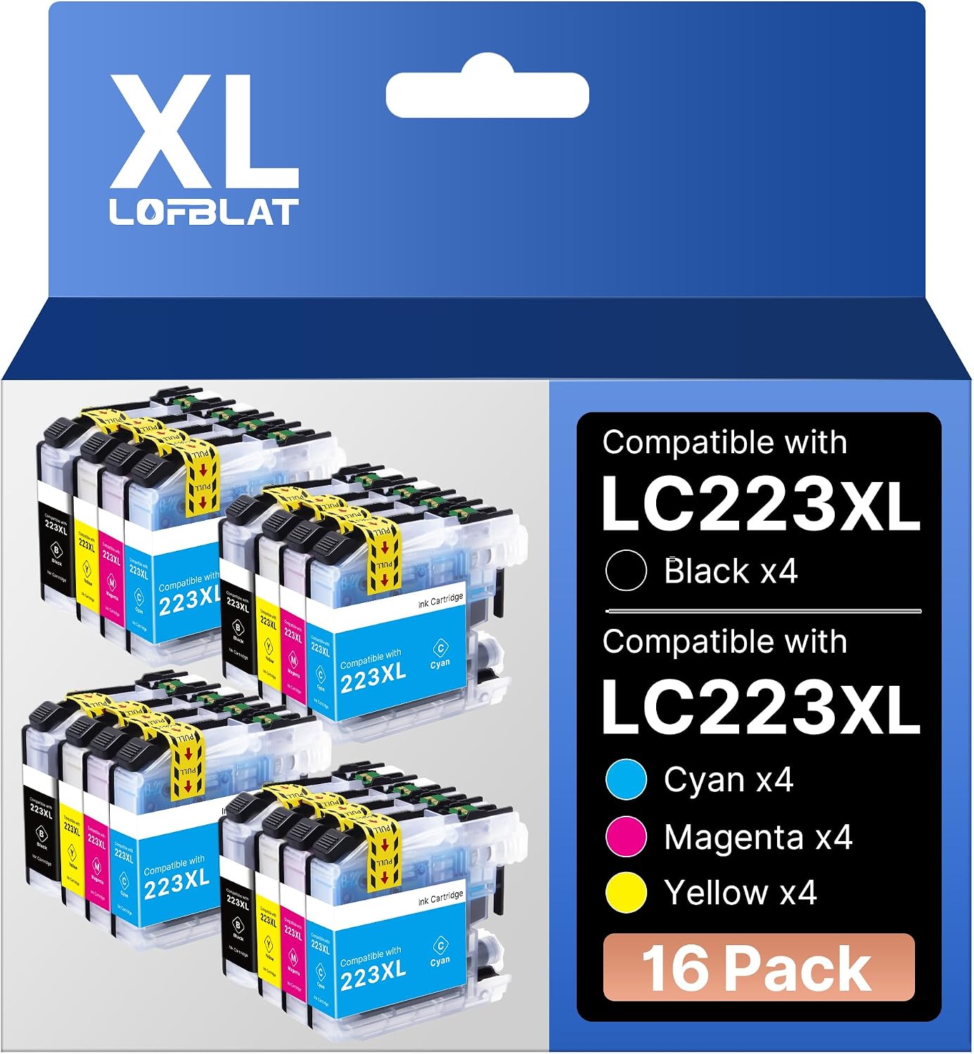 Detalle de LC223XL Multipack Druckerpatronen 16er-Pack 🖨