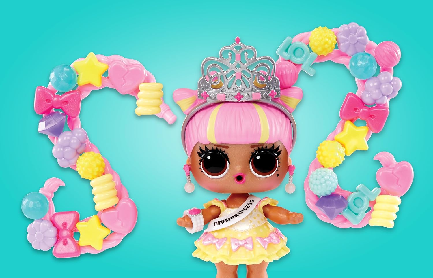 Thumbnail 2 de L.O.L. Surprise! 120995-EUC Hair Beads Salon Playset with Doll and 100 Beads