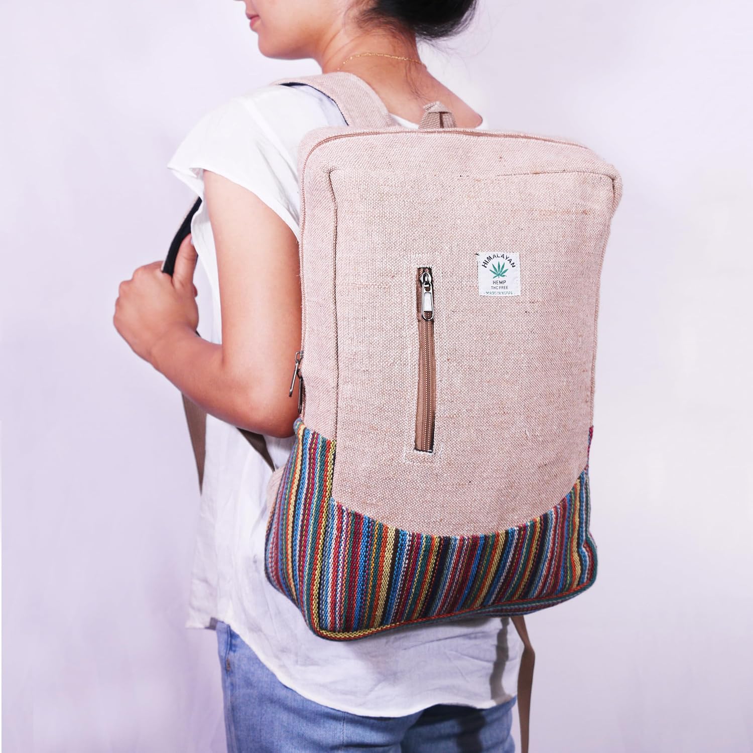 Detalle 1 de Anitya Hemp Backpack, Wild Hemp and Cotton