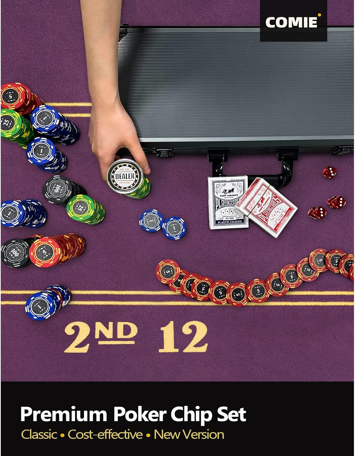 Detalle 2 de Comie Clay Poker Chips 400 PCS, 14 g