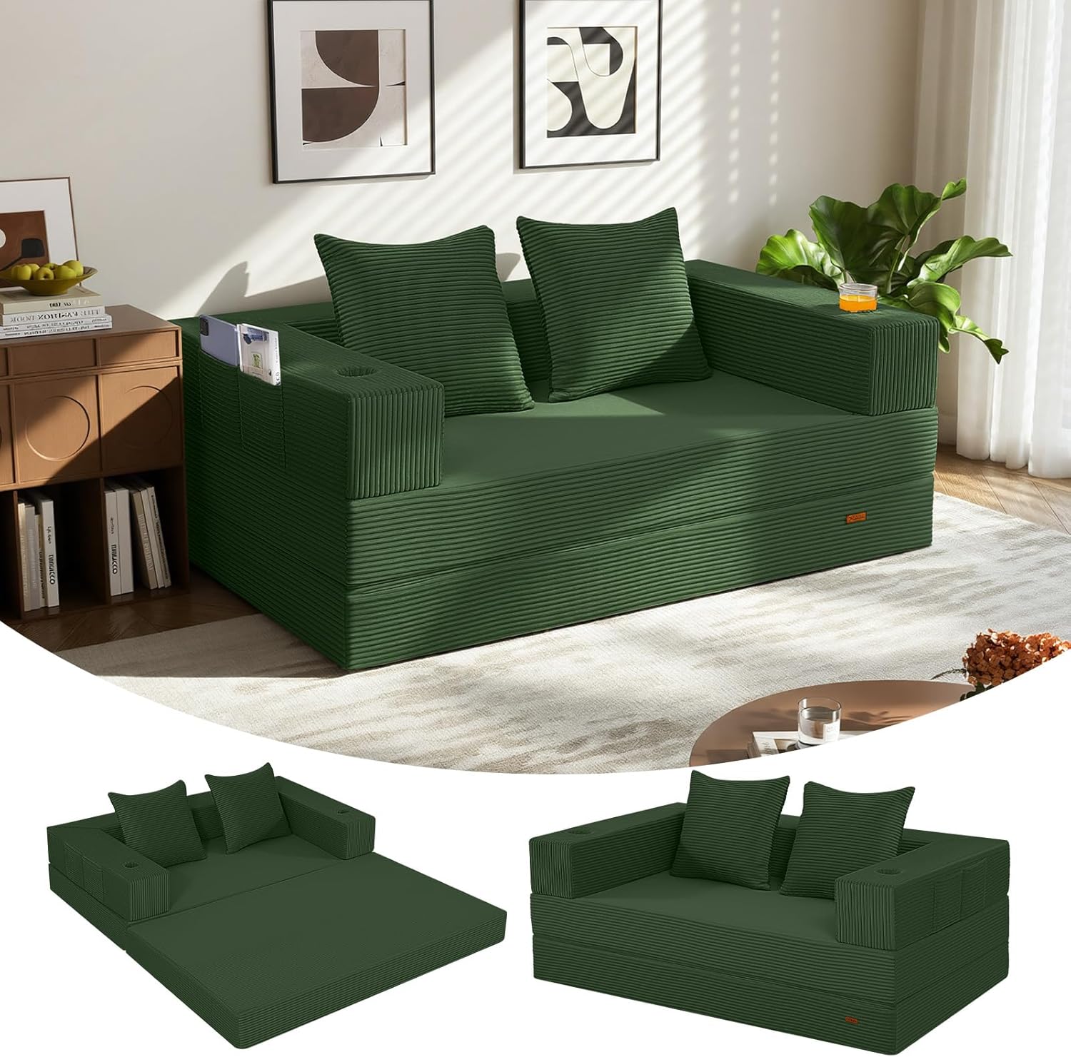 COMAX Folding Sofa Bed 4-in-1 Yellow 🛋
