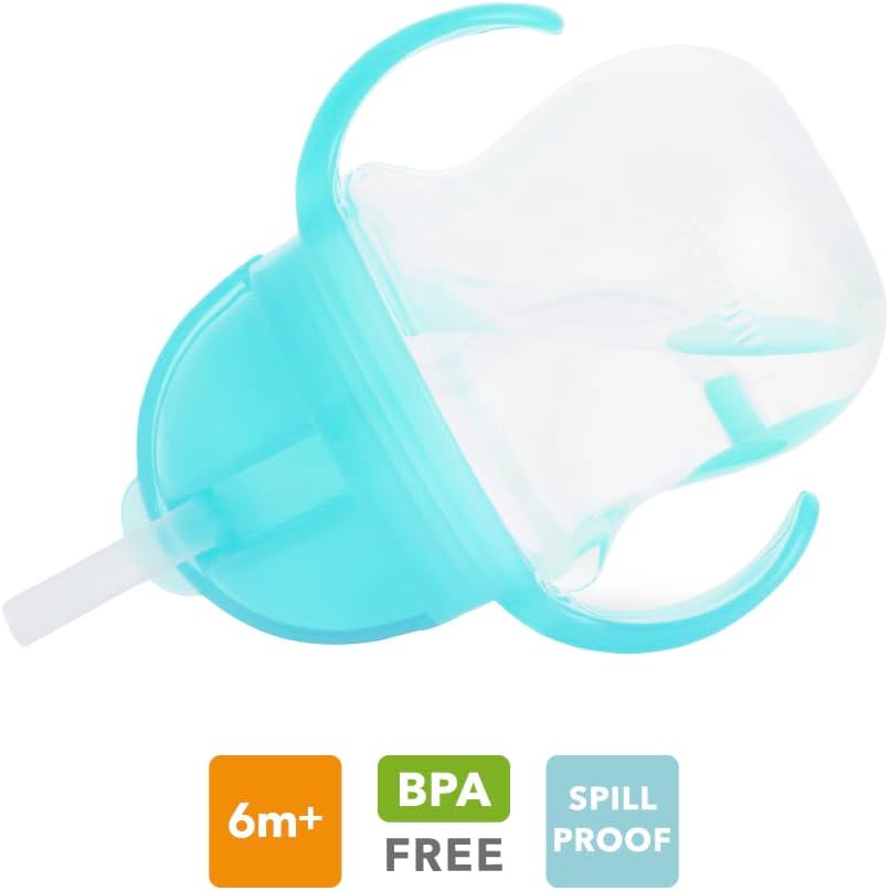 Thumbnail 4 de Munchkin Tip & Sip Weighted Straw Cups (2 Pack) – Blue & Green