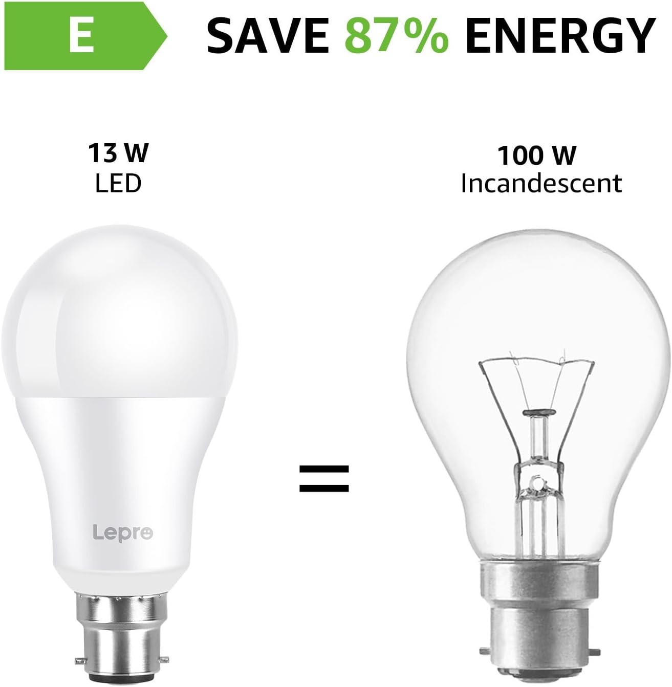 Thumbnail 2 de Lepro Bayonet LED Bulbs 100W Equivalent