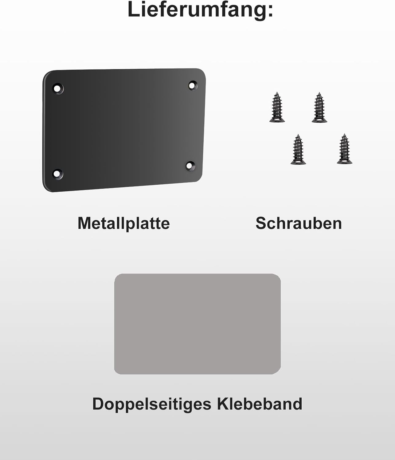 Thumbnail 6 de Metallplatte für Magnetische Rückfahrkamera (11,6 × 8 cm) – robustes Montagebase für Wohnmobile, Anhänger und LKWs