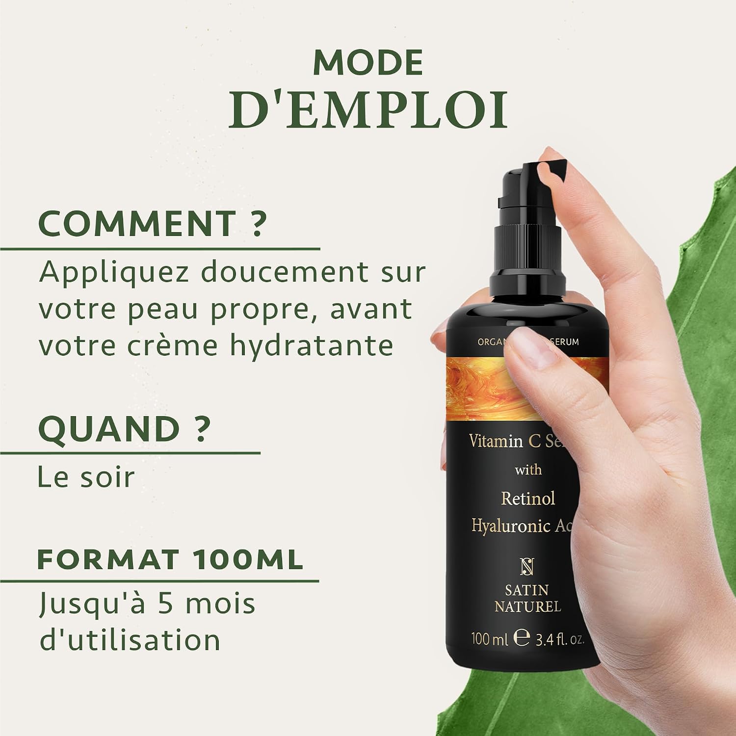 Thumbnail 6 de Satin Naturel Vitamine C Serum Visage 100ml 🍶