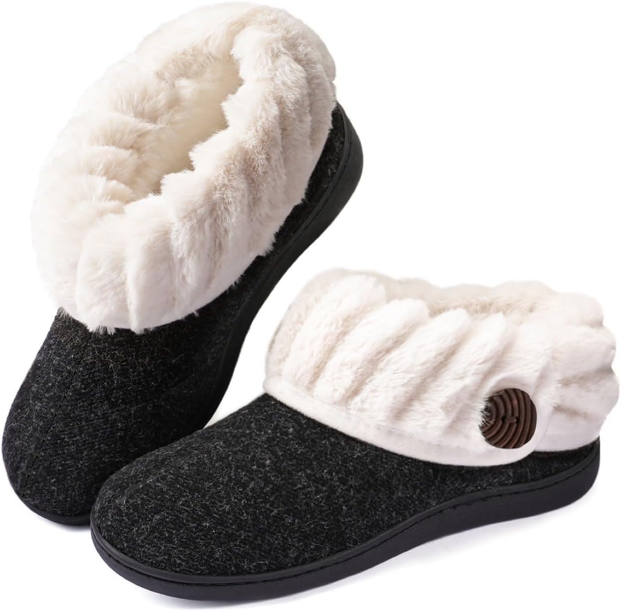Detalle de Wishcotton Women's Bootie Slippers with Memory Foam