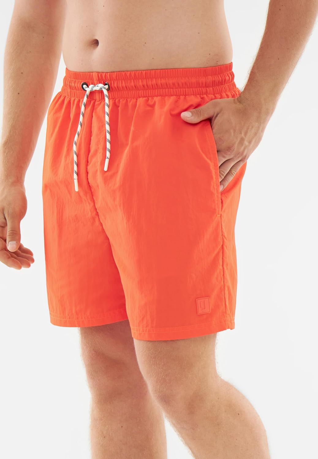 Detalle de Johnny Urban Jay: pantaloncini da bagno uomo con fodera in rete, coulisse e tasche