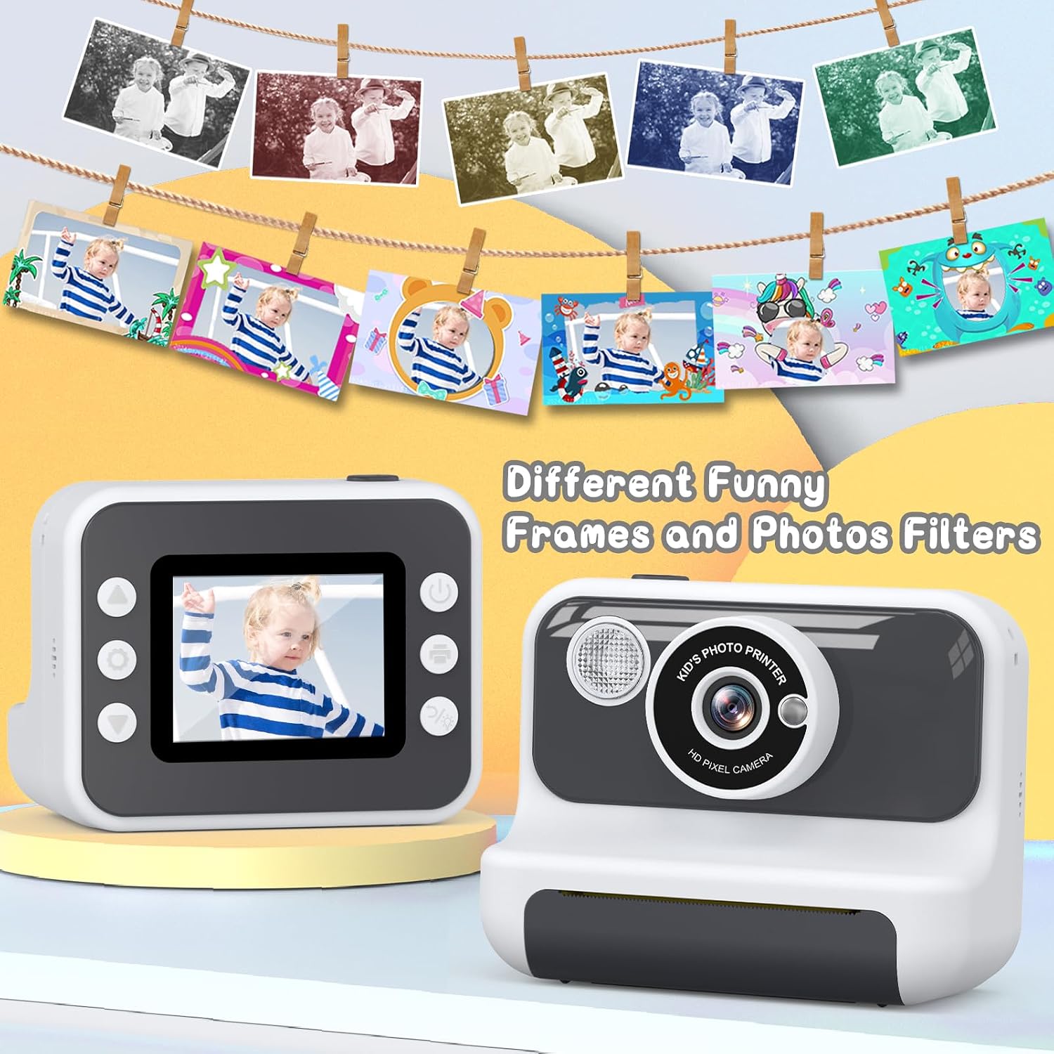 Detalle de Hangrui Kids instant print camera 1080P