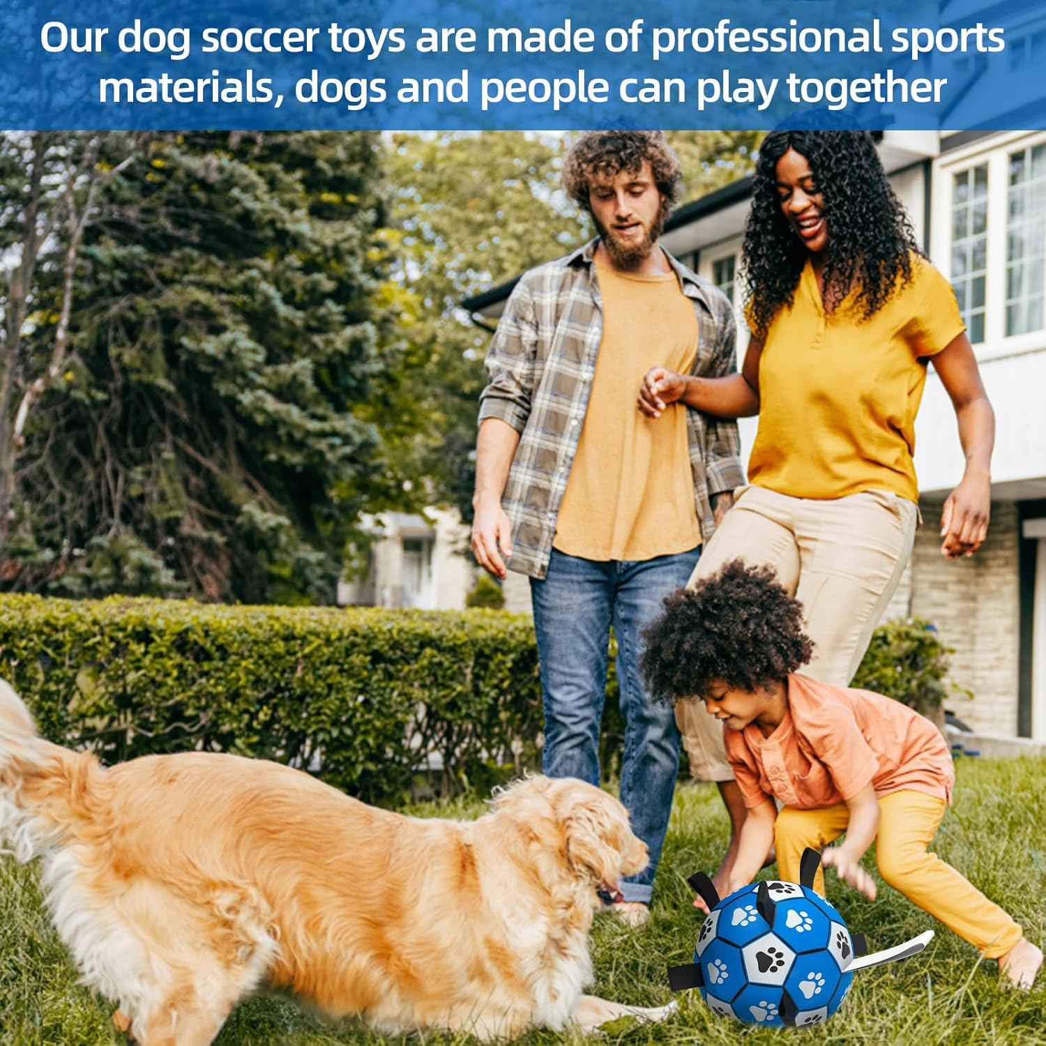 Thumbnail 1 de HETOO Interactive Dog Football 8 Inch